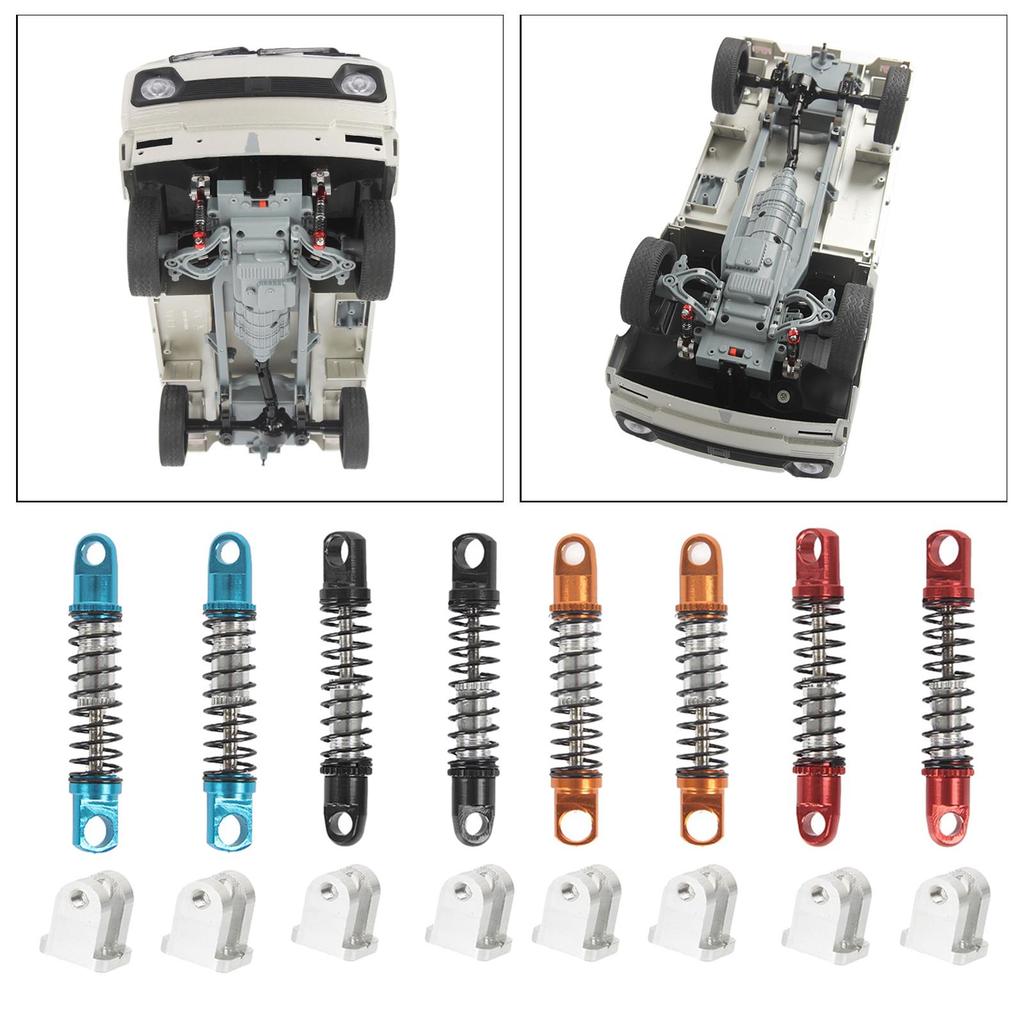 Set of 2 RC Car Front Shock Absorber Damper Spring with Fixed Seat for RC Parts