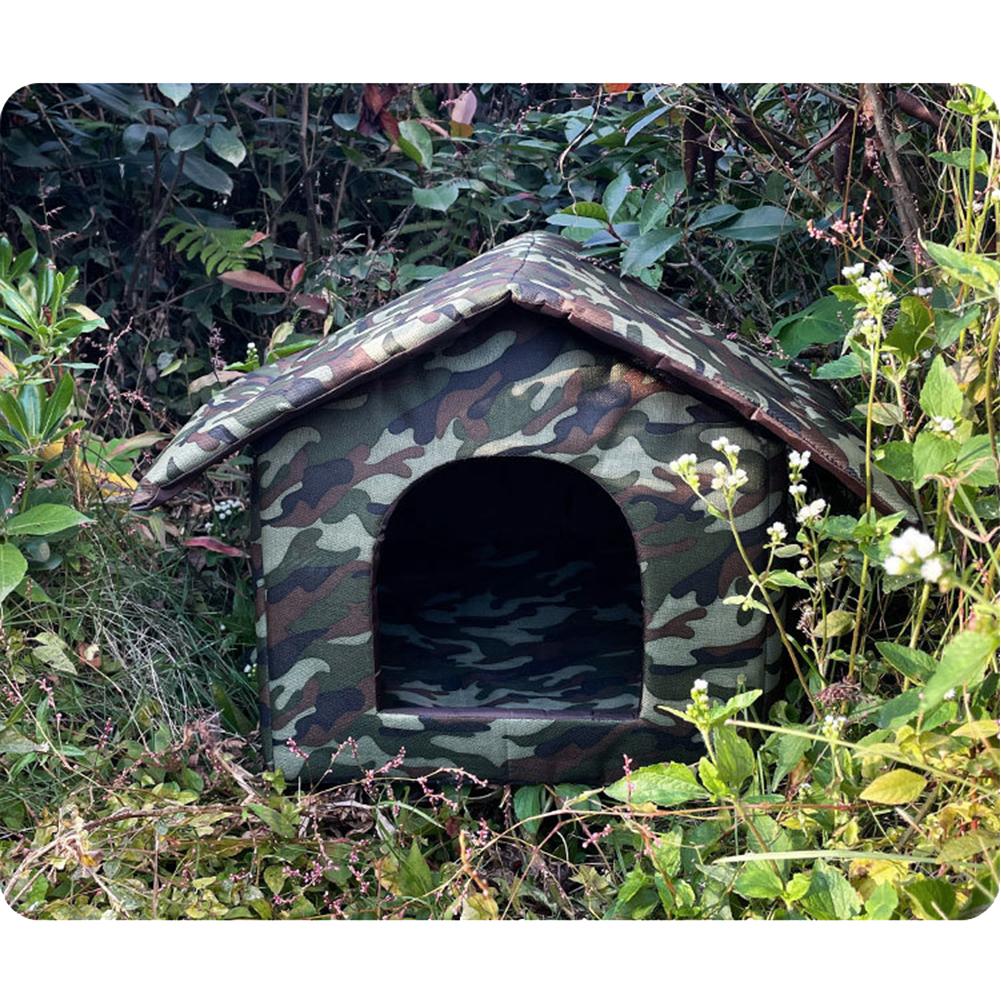 Waterproof Stray Cat Litter Semi-enclosed Winter Warm Dogs House Rainproof Sunscreen Windproof Pet Kennel For Indoors Outdoors