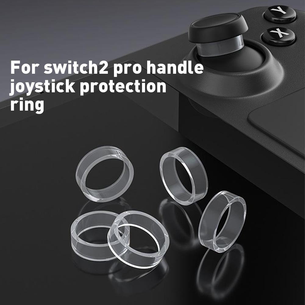 4PCS For Switch 2 Pro joystick protection ring Invisible Elastic Rubber Anti-Wear Protector Ring Cover Game Accessories