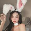 Roztomilé dívčí plyšové dlouhé králičí uši čelenky do vlasů Cosplay vlasové doplňky