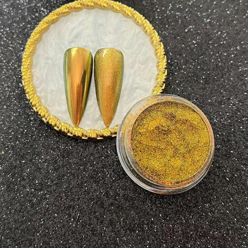 Nail Color-Changing Aurora Powder, Iridescent Neon Powder, Suitable for DIY Crafts, Resin Art, and Mold Coloring