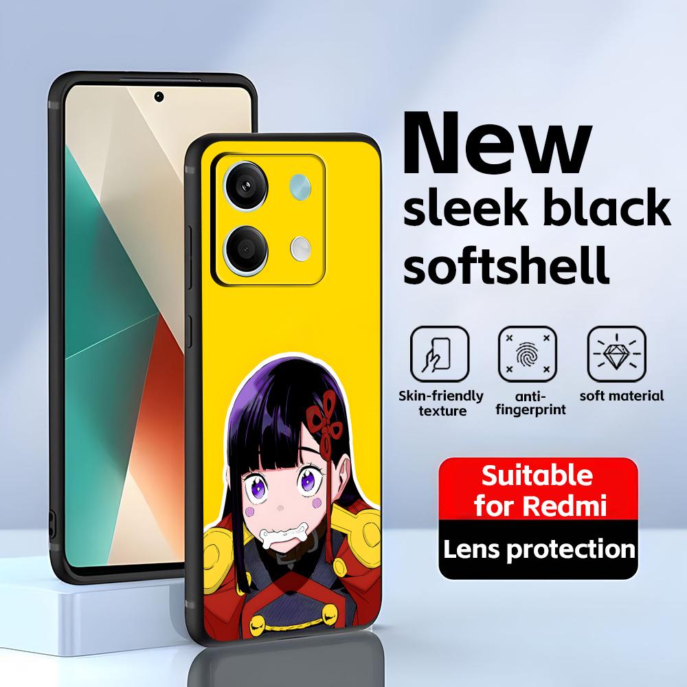 Chained Soldier Phone Case For Redmi Note 14 13 12 11 Pro Plus S 5G 14C A3 Soft Black Phone Cover