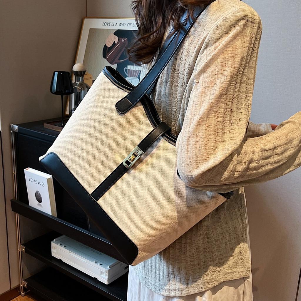 2025 New Commuter Large-capacity Casual Fashion Niche Simple Women's Bag Tote Bag Shoulder Bag