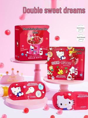 Zhenshiming Hello Kitty Maska parowa na oczy z funkcją samonagrzewania na 50. rocznicę