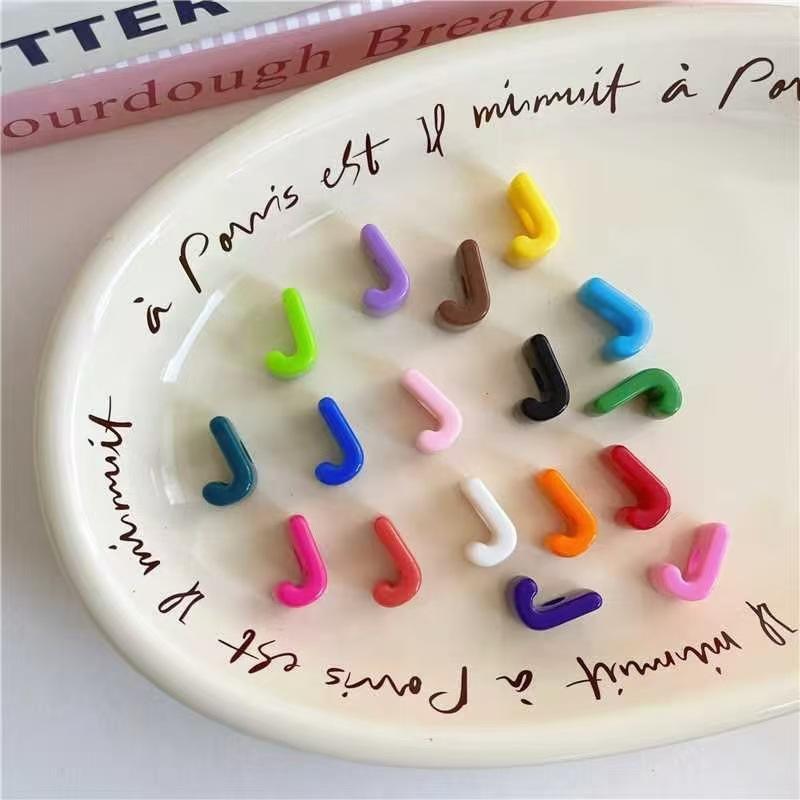 10 Stück/Los Bunte Englische Buchstabenperlen Für Schmuckherstellung DIY Dekoration Handykette Schlüsselanhänger Perlenstift Haaraccessoires