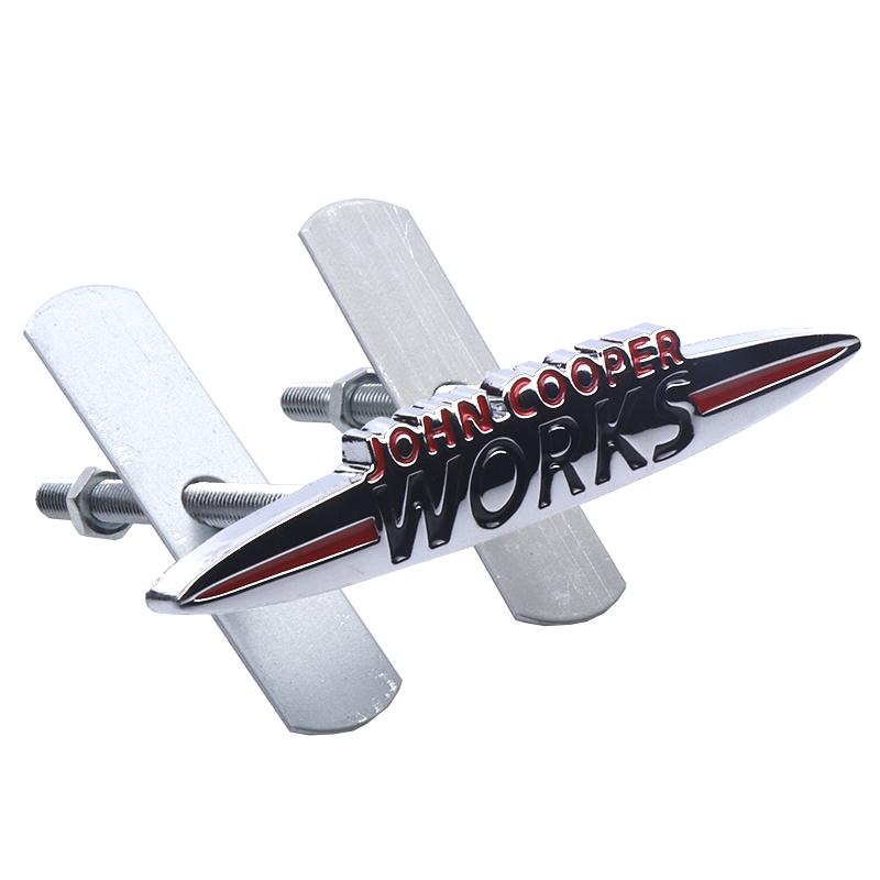 3D Metal Embelm John Cooper Works Logo Car Grill Badge Trunk Sticker Auto Accessories For Mini R56 R50 F56 R52 R57 R58 R6