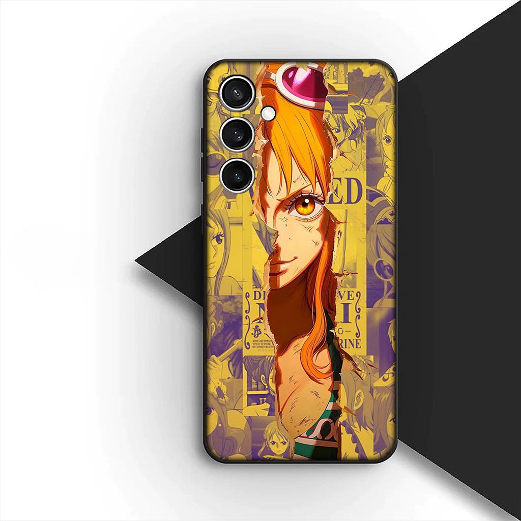 Cover for Samsung Galaxy S24 S25 S23 FE Ultra Plus S7 Edge S25+ S23+ A56 5G Casing Phone Case Wallpaper Nami One Piece Luffy
