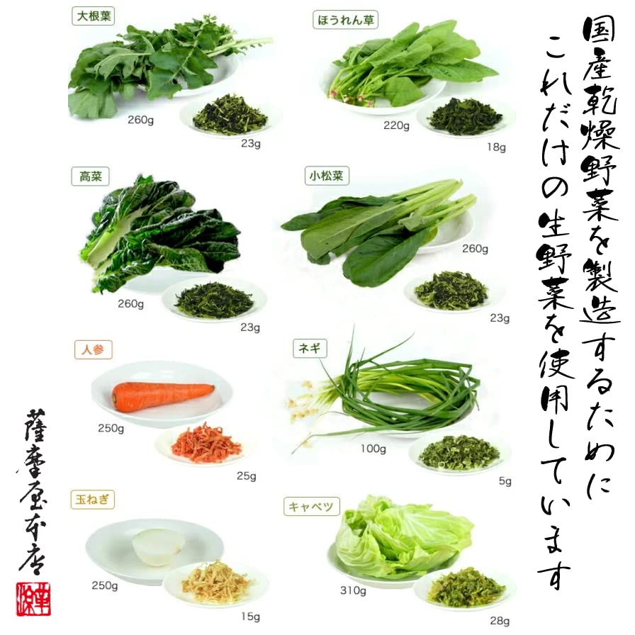 Satsuma Kanbutsu-sho Domestic Dried Cabbage 110g Dried Vegetables Series Air Dry Low-Temperature Hot Air Drying Kyushu Kumamoto Miso Soup Freeze-Dried