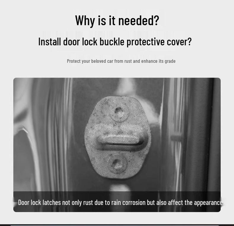 Xiaomi SU7 Car Door Lock Protection Cover: Rust-Proof ABS Buckle and Limiter Accessory