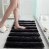Solid Color Plush Bedroom Floor Mat Home Decorative Bathroom Water Absorption Anti-slip Mat Living Room Entrance Floor Mat