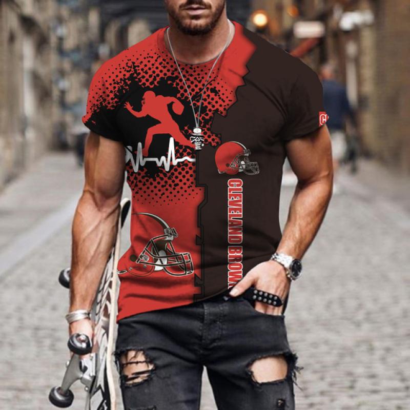 Short Sleeve Round Neck Men's Sports T-shirt Summer Classic Casual Fashion 3d Printed Running Letters Oversized Top