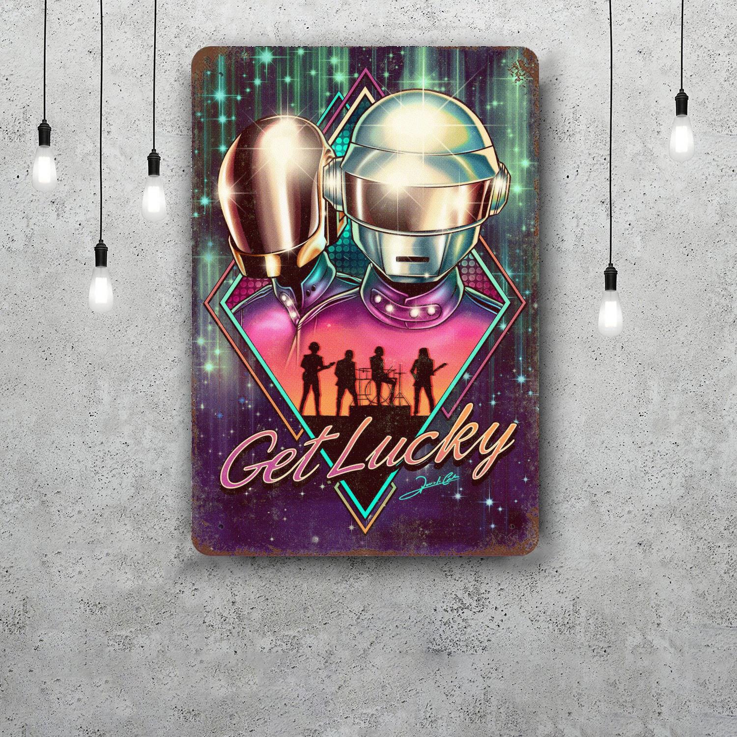 

daft punk Decor Poster Vintage Tin Sign Metal Sign Decorative Plaque for Pub Bar Man Cave Club Wall Decoration 20x30cm（7.8x11.8inch）