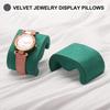 uxcell Watch Case Pillows, Set of 2, Medium Size, Velvet, for Watch Display and Bracelet Storage, BlueDark Green