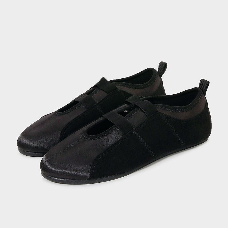 Fashion Luxury Silk Women Ballet Flat Shoe Comfort Non-slip Soft Sole Brand Casual Shoe Daily Outdoor Walking Loafers Sandalias De Mujer