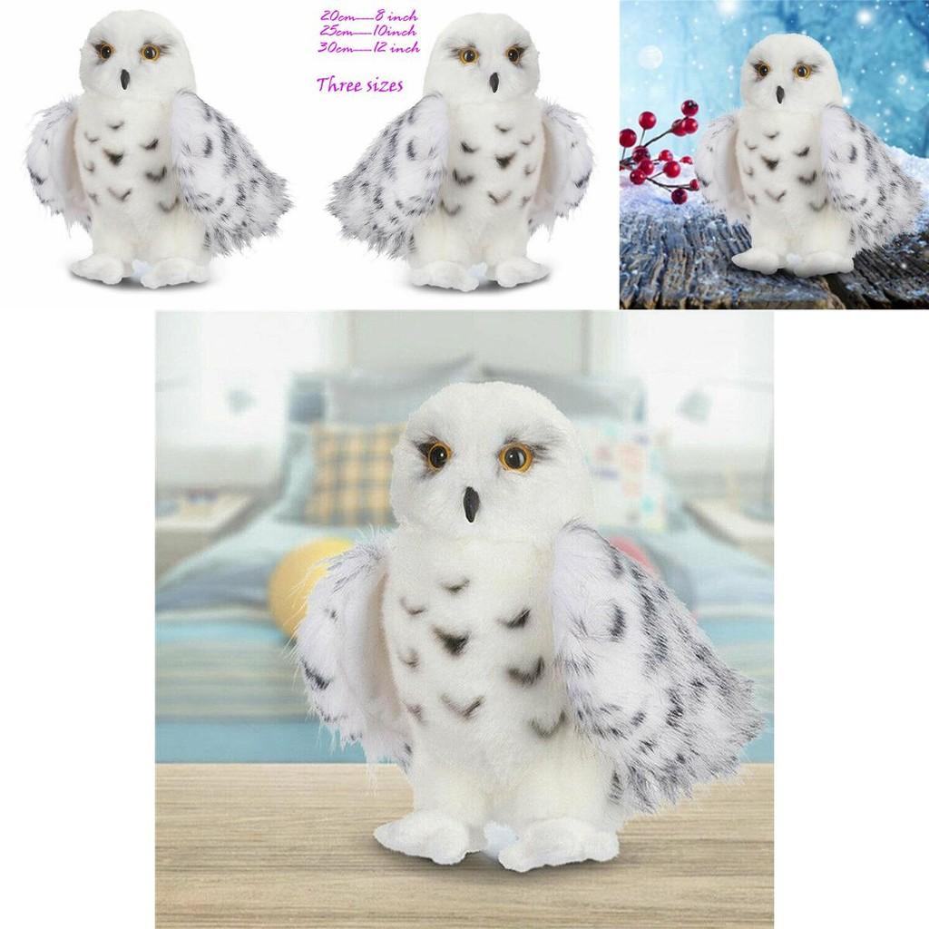 Rozkošný Sněžný Soví Kouzelník Plyšová Hračka Měkká Vyplněná Panenka Pro Děti Vánoční Dárek
