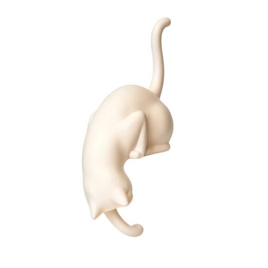 3D Printed Cat Decor Shelf Sitter with Lantern, Whimsical Figurine Hook for Handmade Style Wall Keys, Decorative Book Edge Statue, Creative