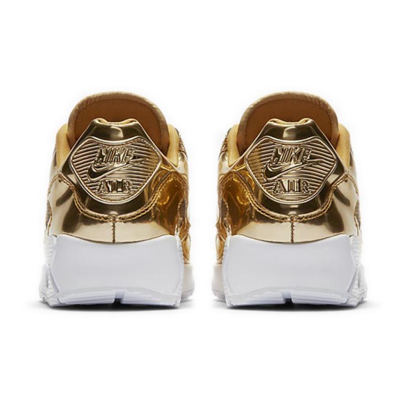 Nike Air Max 90 'Metallic Pack   Gold' Women's Sneakers Casual Shoes CQ6639-700