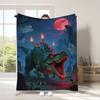 Halloween Festive Atmosphere Digital-printed Polyester Velvet Flannel Cover Blanket Fleece Soft Sofa Cover Blankets for Beds