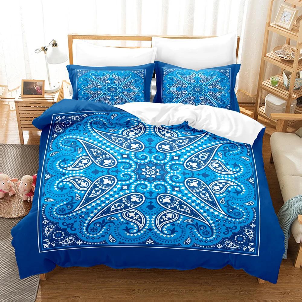 3pcs Duvet Cover Set (1xDuvet Cover + 2xPillowcase Without Core) Totem Print Bedding Set Comfortable Duvet Cover For Bedroom