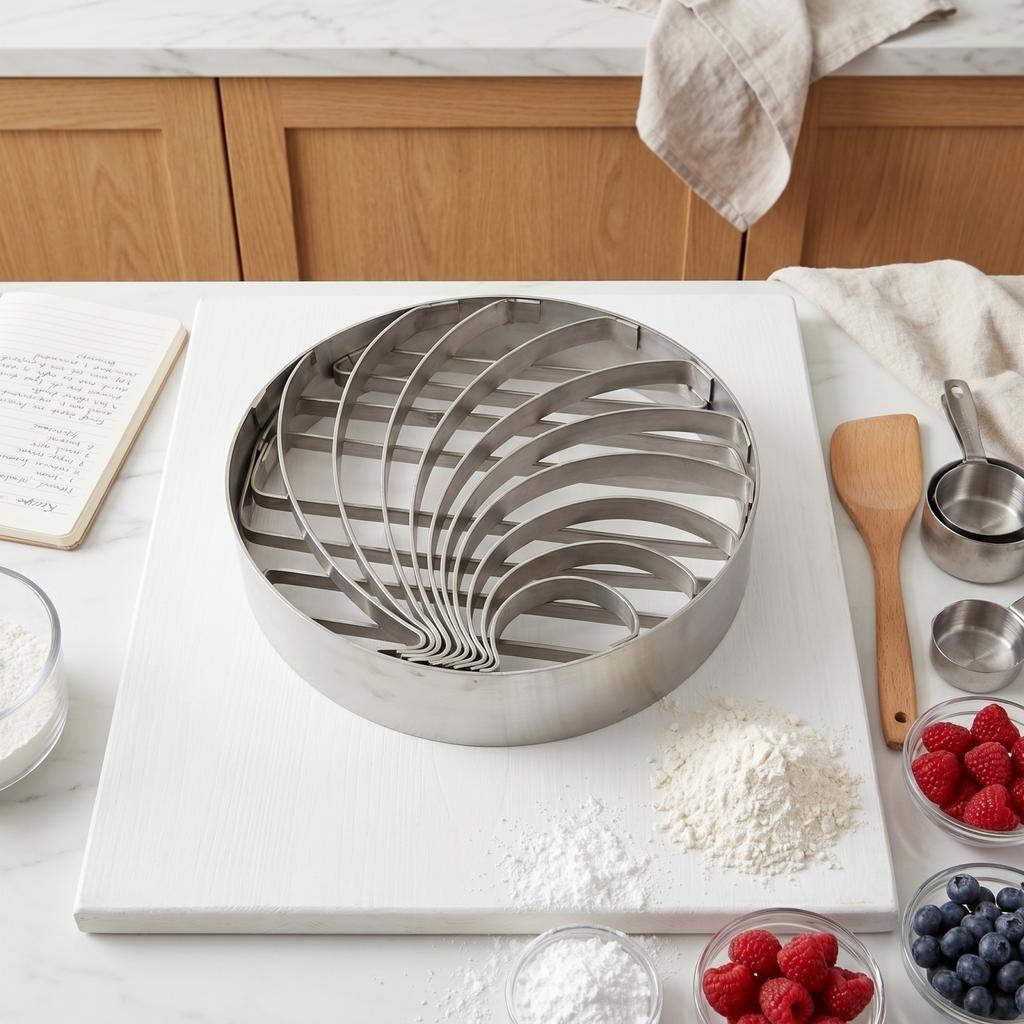 Stainless Steel Conch Shape Mousse Ring Mold for Baking Pastry Cake Decorating Tools for Professional Kitchen Use