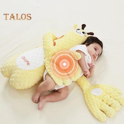 Infant Exhaust Pillow with Cartoon Animal Patterns Easy To Clean Safety Materials Sleeping Pillow for Emotional Soothing
