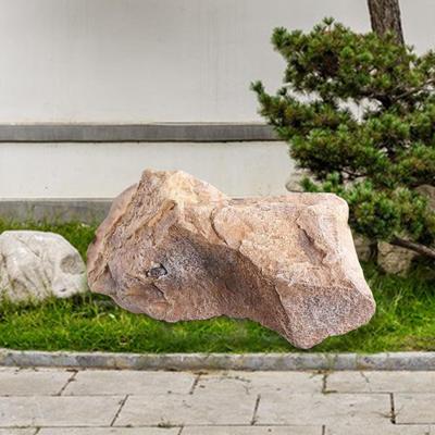 Roca artificial de textura natural, arenisca ligera, paisajismo realista para patios traseros.