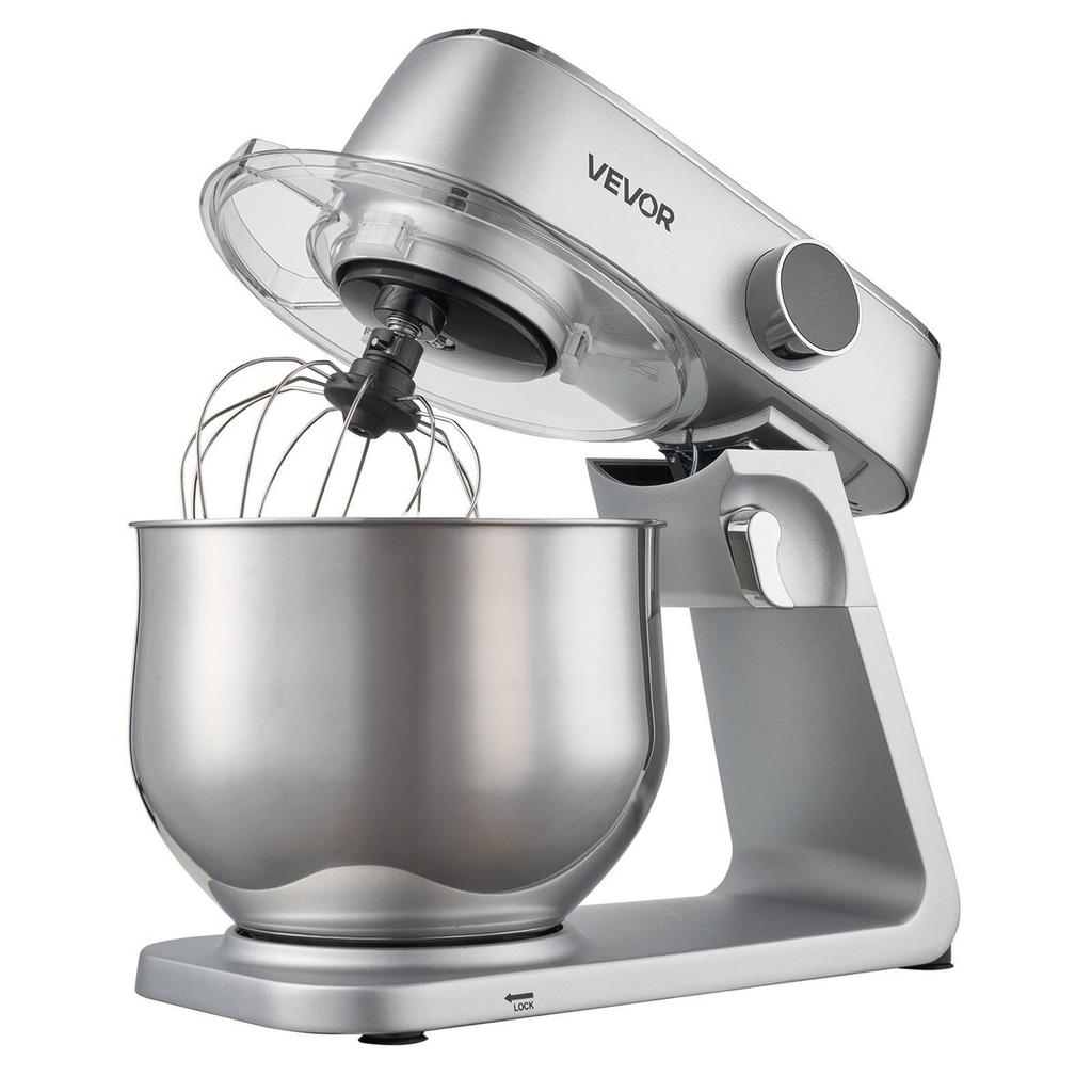 Stand Mixer, 7.4 L Electric Kitchen Mixer, 1800W Dough-Mixer, 10 Speeds Tilt-head Food-Mixer with Stainless Steel Bowl, Dough Hook, Whisk, Beater, for