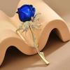 Nuova Spilla Vintage a Rosa da Donna Spilla Fiore Intarsiata di Diamanti di Alta Gamma Accessori Versatili per Completi Vendita all'Ingrosso di Spilla Fiore di Perla