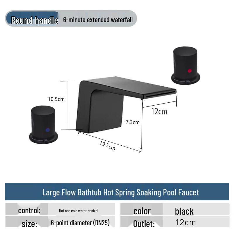 TLXT Large Flow Concealed Bathtub Mixer Valve