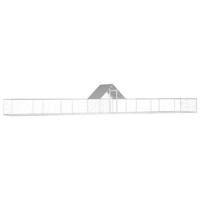 VidaXL Poulailler Acier Enclos Clapier Cage Animaux Lapins Canard Poulet 144564