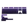 Polar Day Gradient PBT Keycaps: 134-Key Customizable Side-Printed Set for Mechanical Keyboards