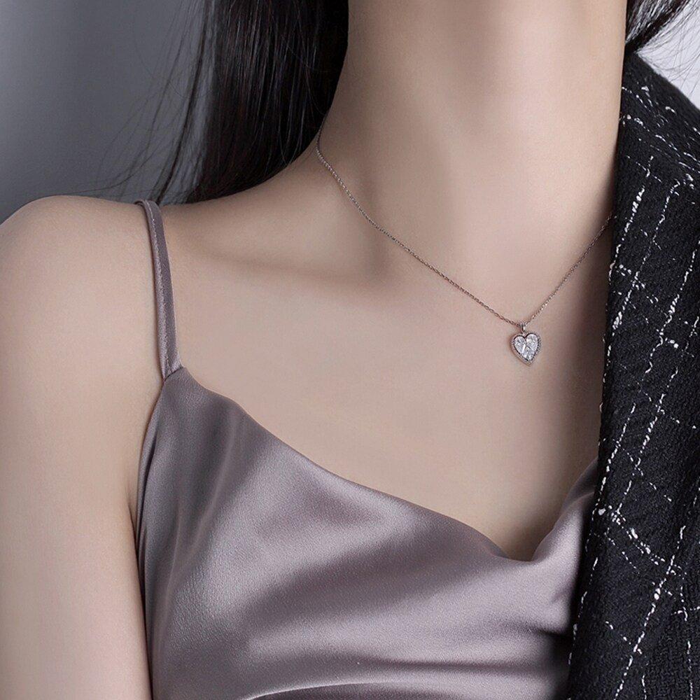 [Mejongdeubijyu] Point Heart Necklace C00037