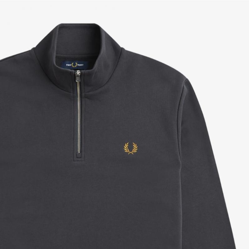 Fred Perry [baseline] Half Zip Up Sweatshirt  V07  Afpm2413574 V07