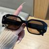 Korean Square UV Resistant Sunglasses For Men And Women Fashion Polygon Street Photography Outdoor Sunscreen Sun Glasses