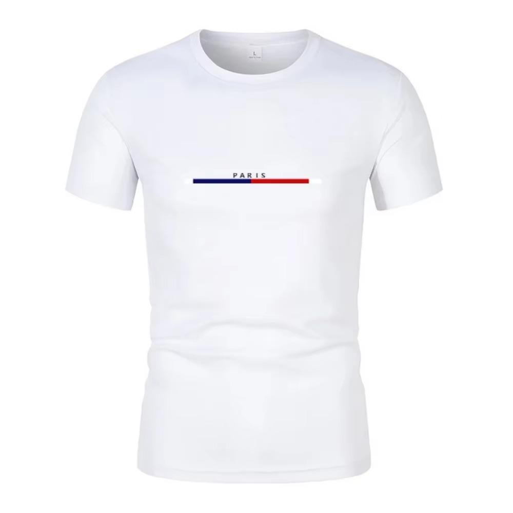 New Summer Men's FashionShort Sleeve T-Shirt Casual Quick-Drying BreathableLoose Sports Top Hip-Hop Street Men's Clothing