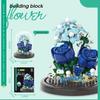 Diy Micro Flower Building Blocks Mini Bricks Particles Eternal Life Flowers Home Decoration Assembling Puzzle Toy Christmas Gift