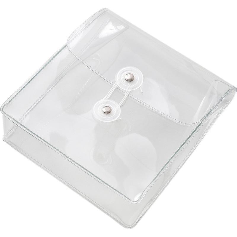 

Clear Cosmetic Bag Waterproof PVC Pencil Pouch Toiletry Carry Pouch Portable Organizer Sticker Washi Tape Accessories чистий