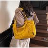 Japanese-Style Waterproof Nylon Minimalist Shoulder Bag for Women - Large Capacity Commuter Tote