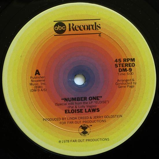 

12inch Record ELOISE LAWS - Number One DM9 ABC Records 1978 US Soul/Funk Used