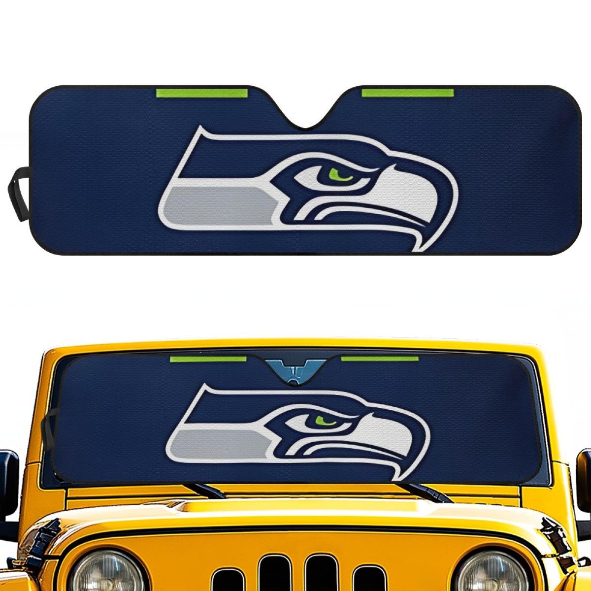 Seattle Seahawks NFL Custom Windshield Sunshade