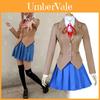 Sayori Yuri Natsuki Monika Vestito Uniforme Scolastica Traspirante Costume Cosplay Set Completo