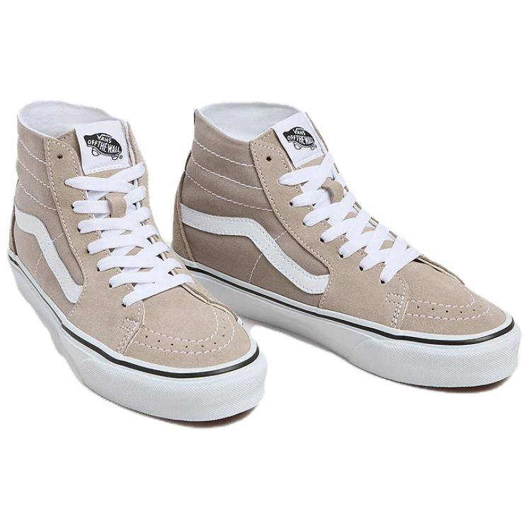 Vans Sk8 Hi Comfortable Versatile Low Top High Top Skate Shoes Unisex Sneaker Brown VN0009QPHCZ