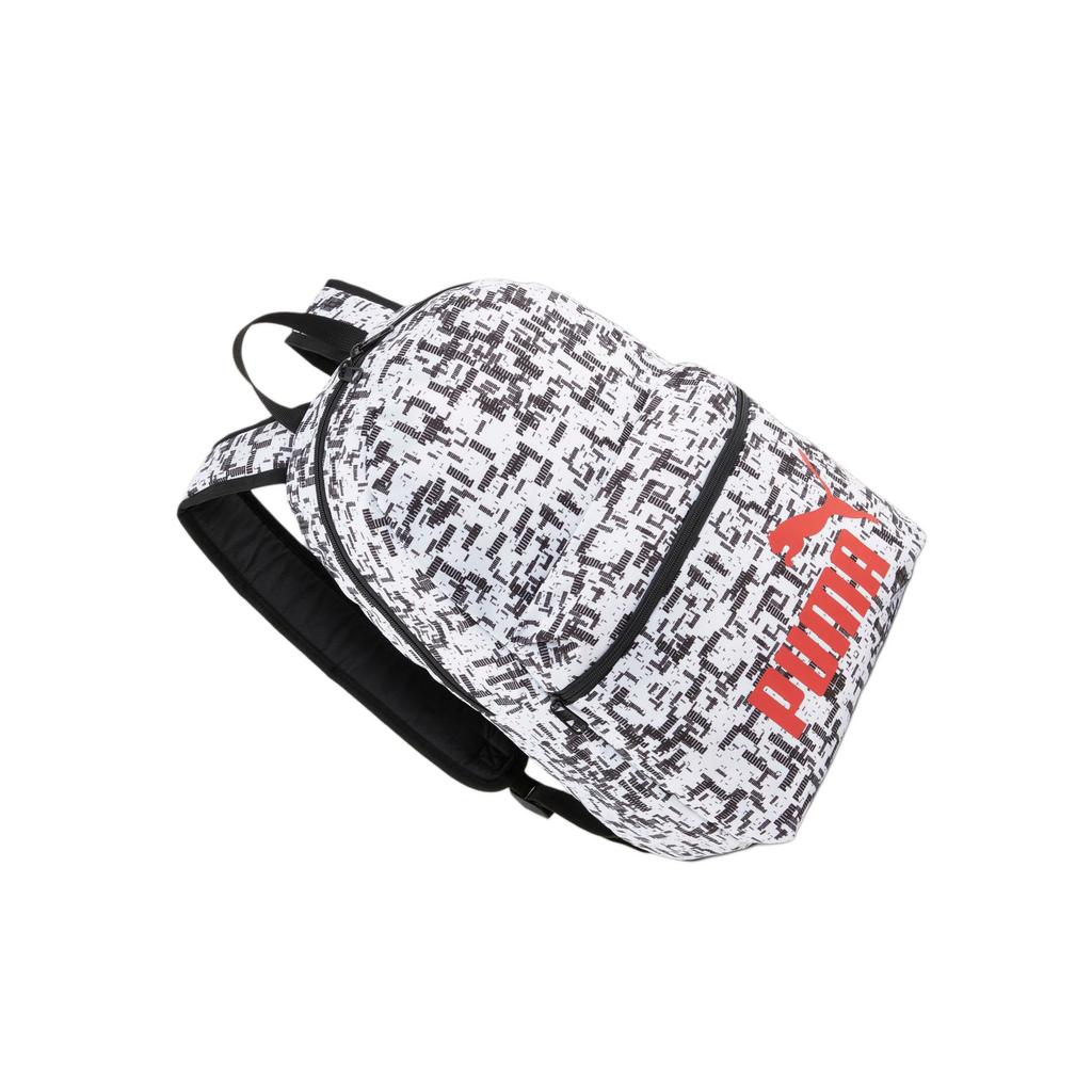 New PUMA Polyester Backpack Regular Unisex Black White 079948-12