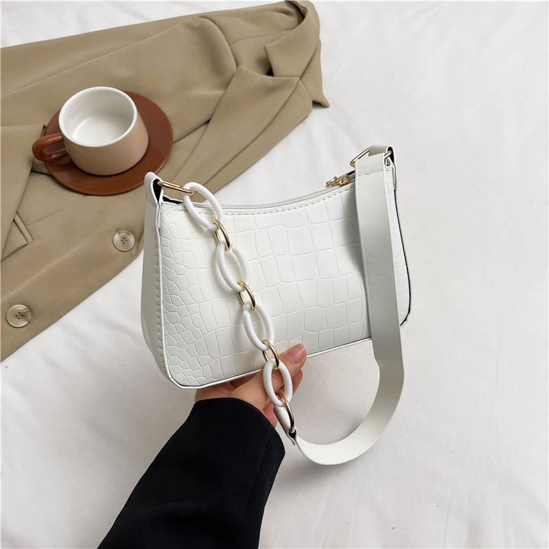 Stylish Minimalist Small Crossbody Bag For Women In Black And White Perfect For Summer Casual Outfits