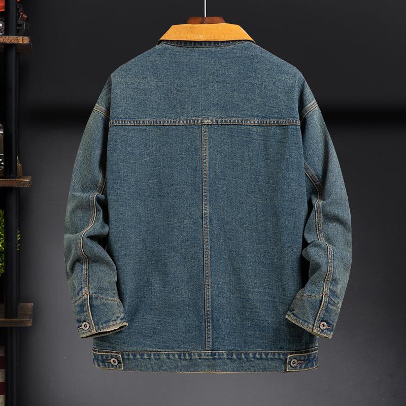 LEE 2026 Color Block Men’s Retro Denim Jacket - Loose Fit, Trendy, Slightly Wide