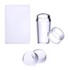1Pcs Clear Jelly Marshmallow Silicone Nail Stamper Refill Head Replacement with Box Nail Stamps