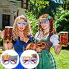 1PC Oktoberfest Photo Booth Prop Eyeglasses Paper Oktoberfest Party Supply