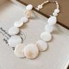 Collana con Conchiglie alla Moda, Catena per Clavicola in Stile Vacanza Estiva, Accessorio Versatile Minimalista Artistico e Unico per Donne