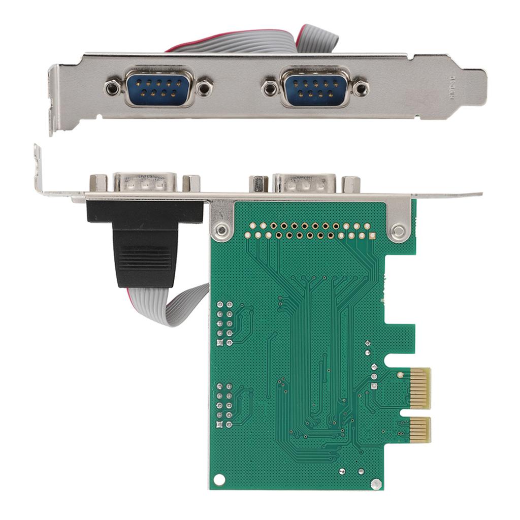 2 Port 2*RS 232 Serial Port COM To PCI E PCI Express Card Adapter Converter