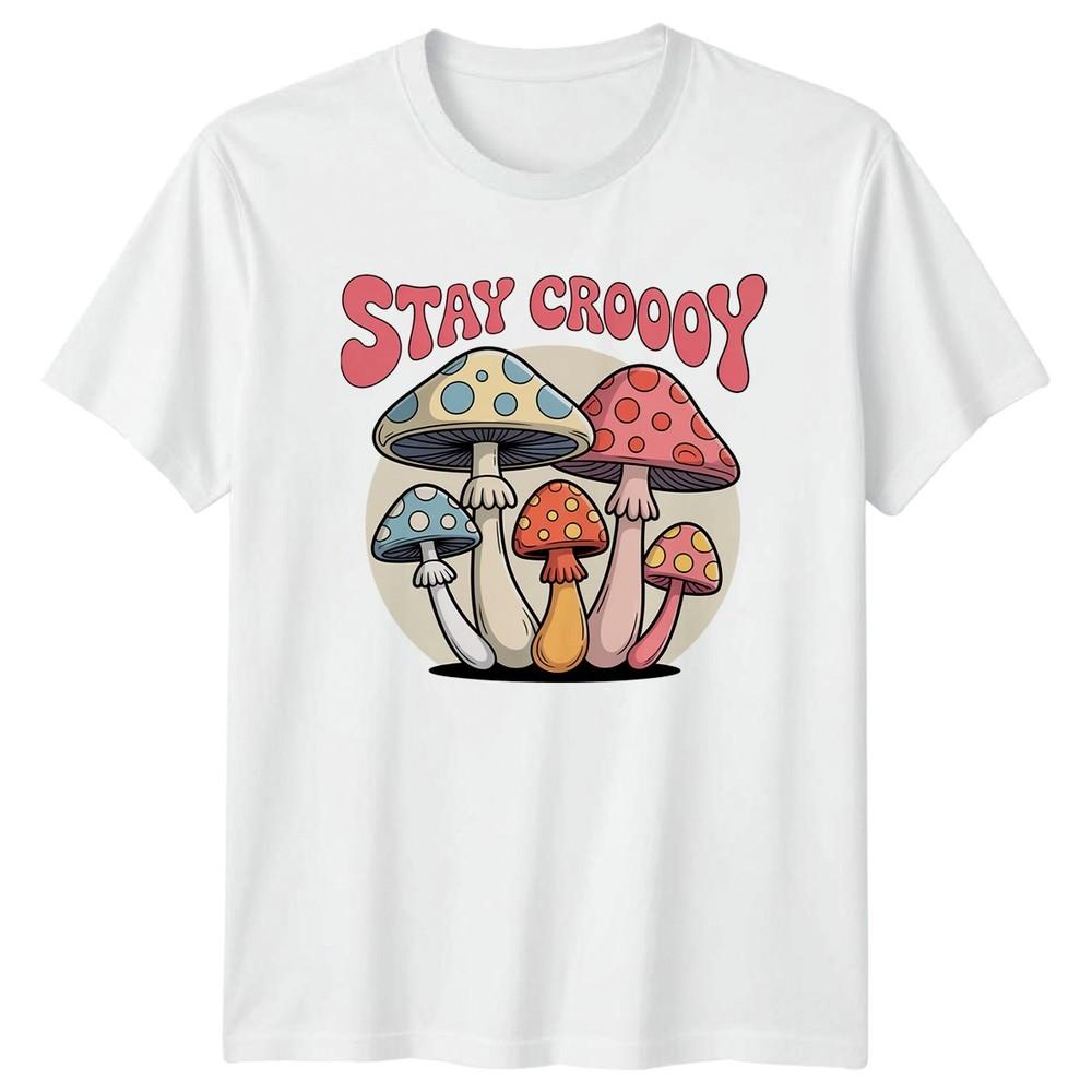 Stay Groooy TShirt Mushrooms Nature Birthday Gift For Him And Her S